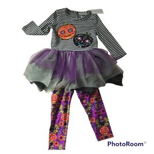 Halloween Toddler Girl Tutu Dress Leggings 2T